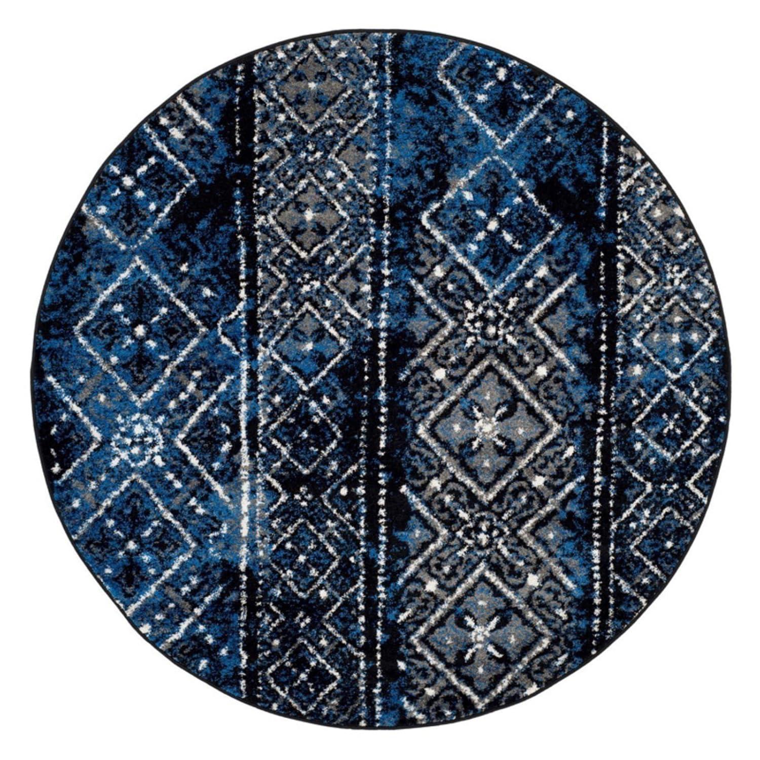Adirondack ADR111 Machine Made Indoor Runner - Silver/Multi - 2'-6"x10' - Safavieh