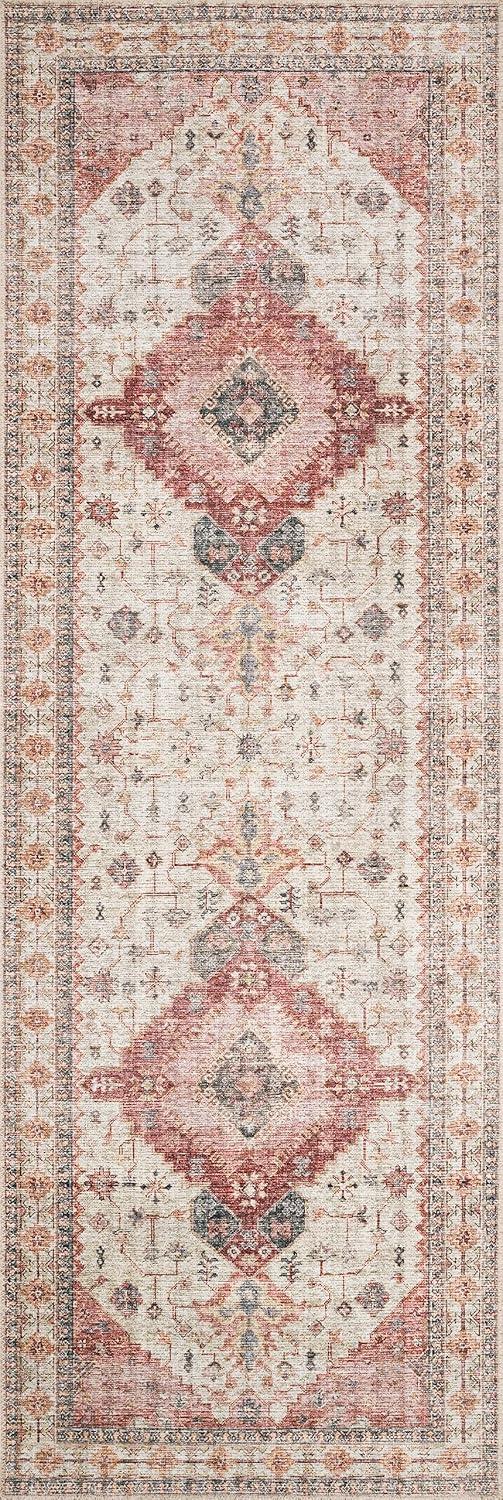 Loloi II Skye Oriental Ivory / Berry Area Rug