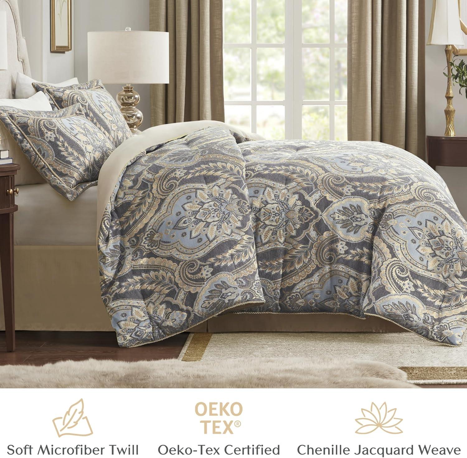 Croscill Croscill Julius 4 Piece Chenille Jacquard Comforter Set