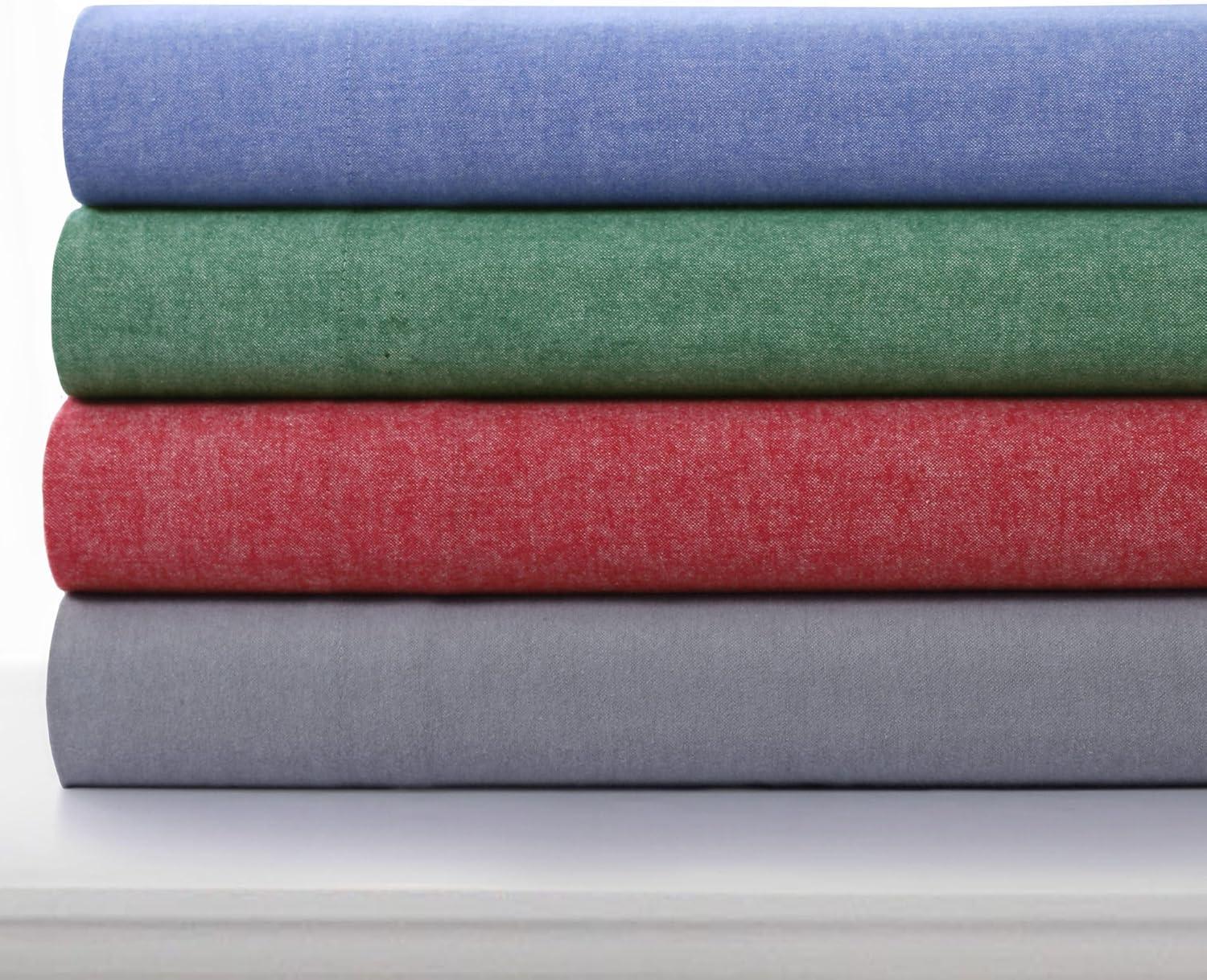 Tribeca Living Yarn Dyed Portuguese Cotton Flannel Extra Deep Pocket Sheet Set