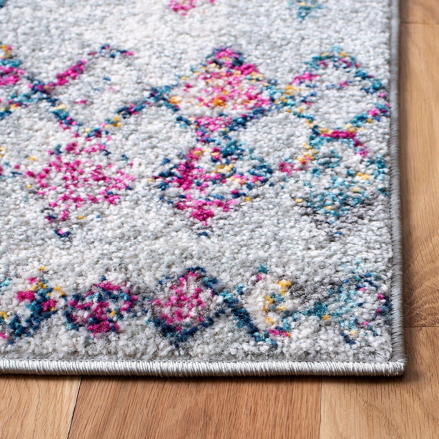 Madison 700 MAD798 Power Loomed Indoor Area Rug - Grey/Purple - 9'x12' - Safavieh