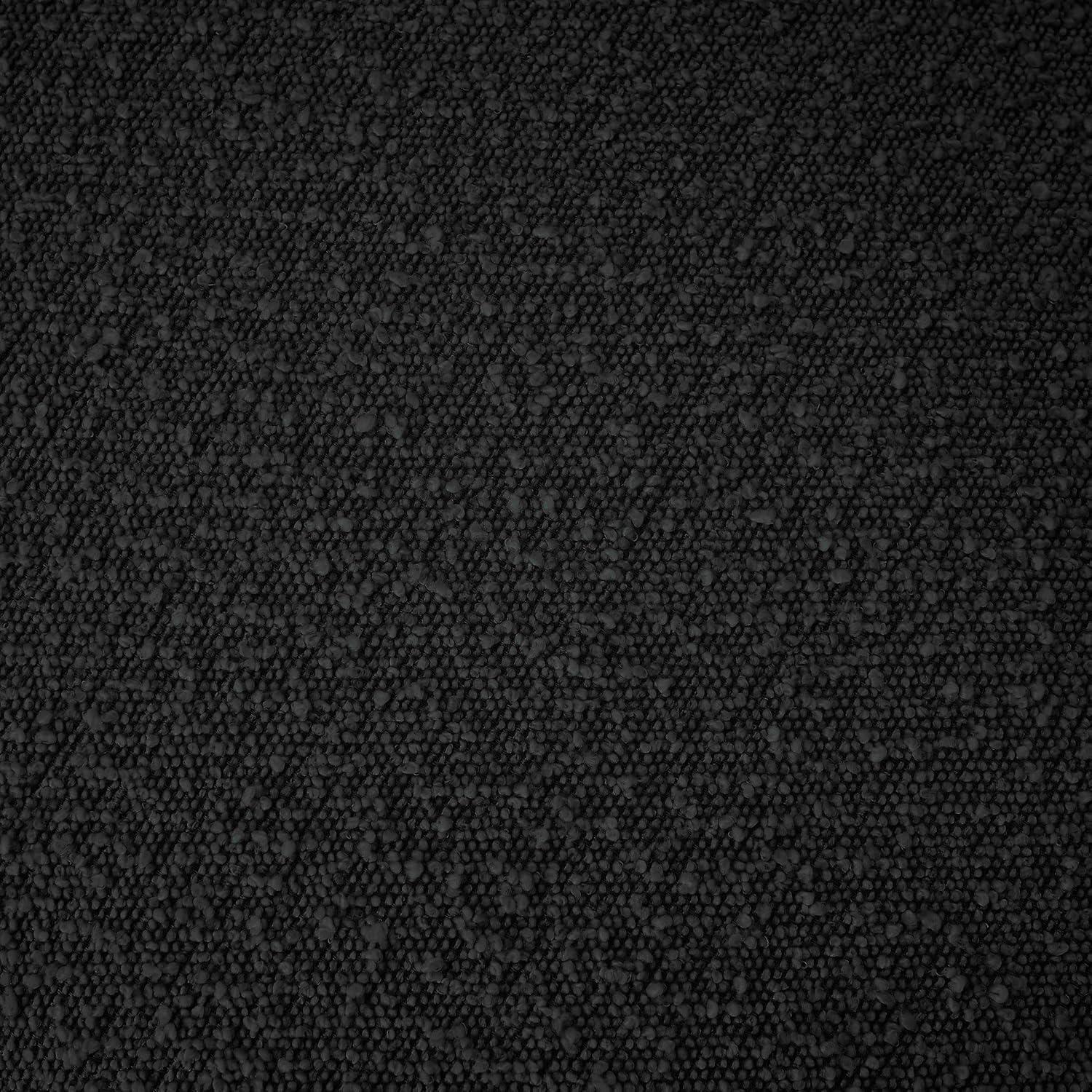 Meridian Furniture Elias Black Boucle Fabric Queen Bed