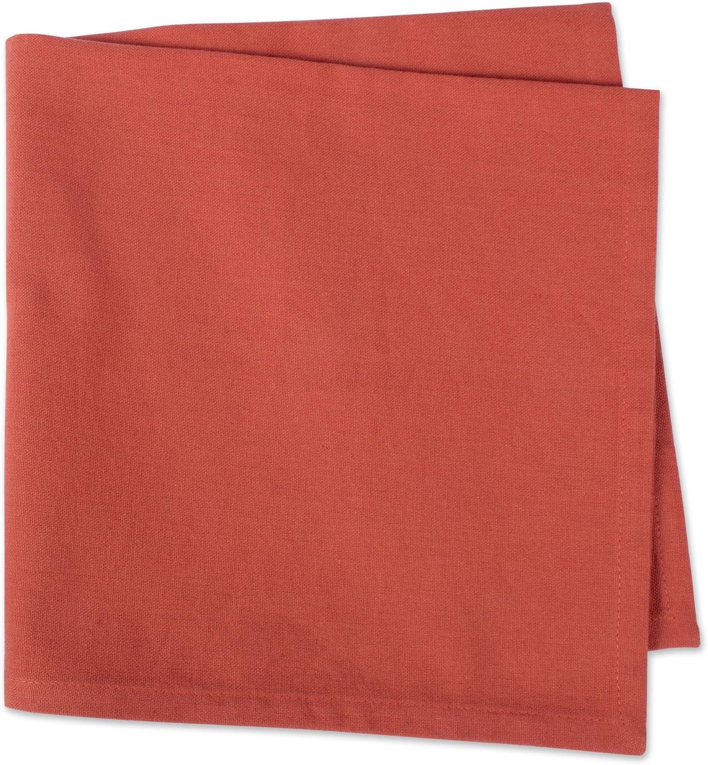 DII Modern Style Cotton Napkin in Spice Orange Finish (Set of 6)