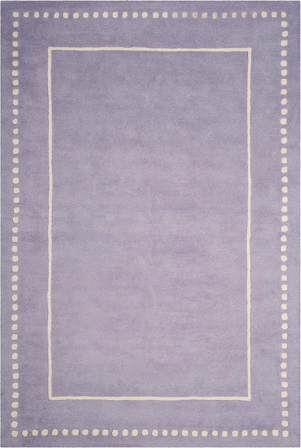 Bella BEL151 Hand Tufted Area Rug - Lavander/Ivory - 6'x9' - Safavieh.
