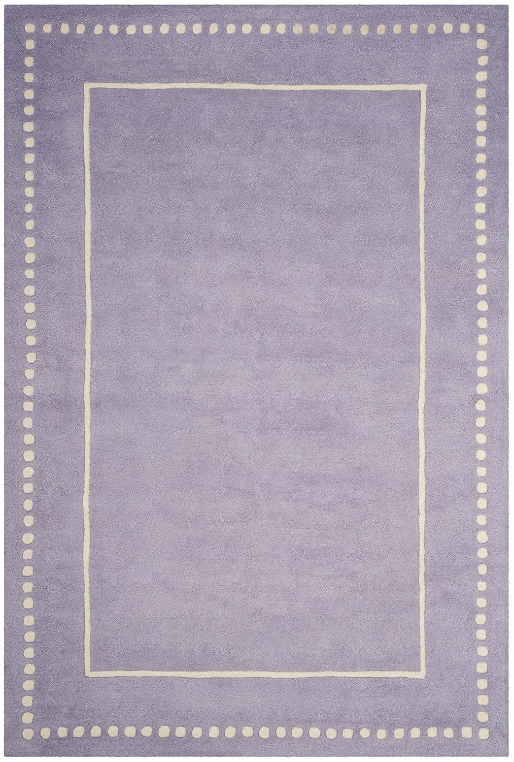 Bella BEL151 Hand Tufted Area Rug - Lavander/Ivory - 6'x9' - Safavieh.