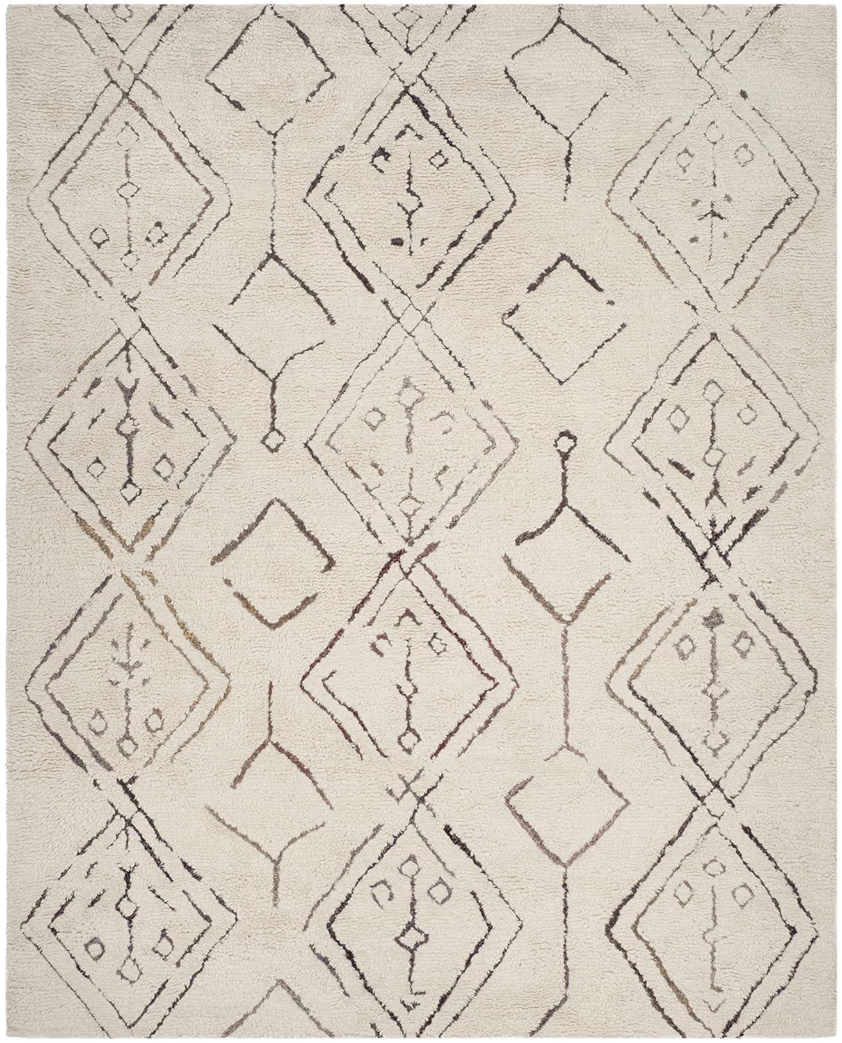 Casablanca CSB212 Hand Tufted Indoor Area Rug - Ivory/Multi - 8'x10' - Safavieh