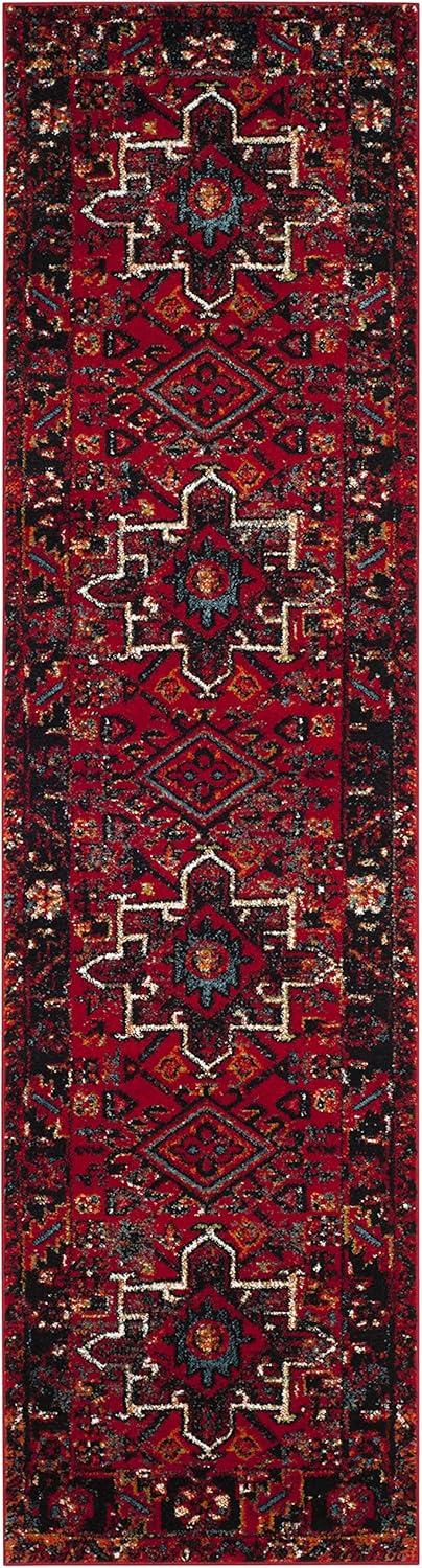 Vintage Hamadan VTH211 Power Loomed Indoor Runner Rug - Red/Multi - 2'3"x12' - Safavieh