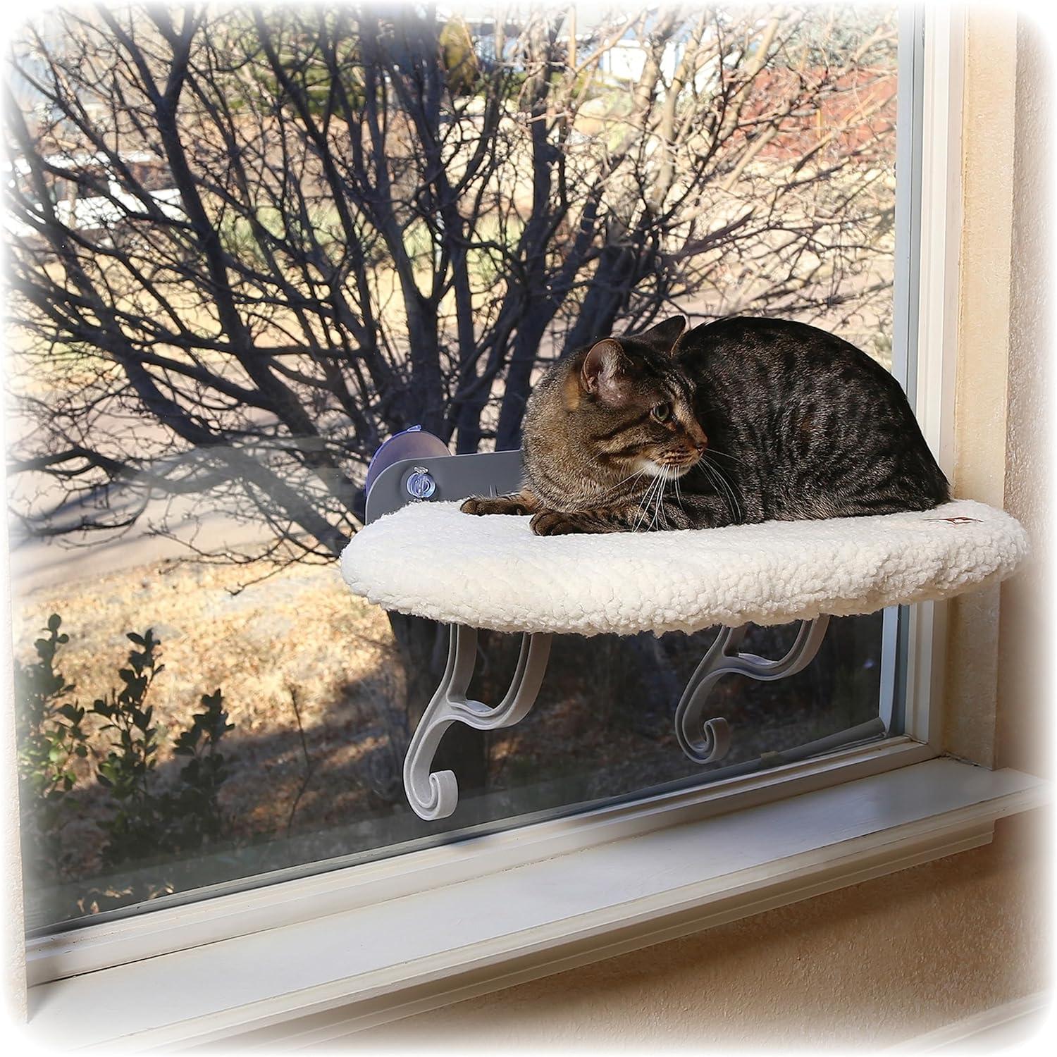 K&H Pet Products Universal Mount Kitty Sill Original Fleece 14 X 24 Inches