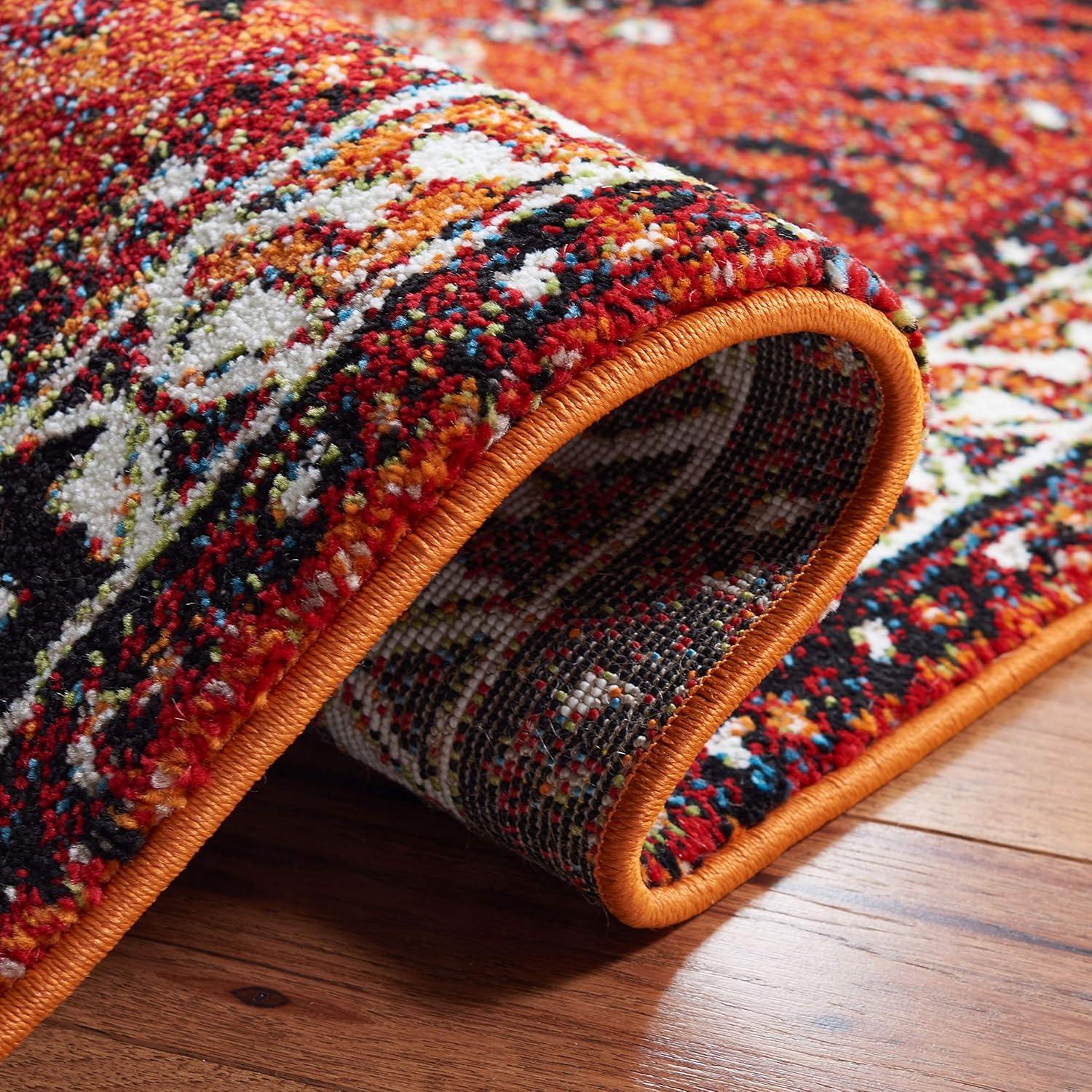 Vintage Hamadan VTH293 Power Loomed Runner Rug - Orange/Red - 2'3"x8' - Safavieh.