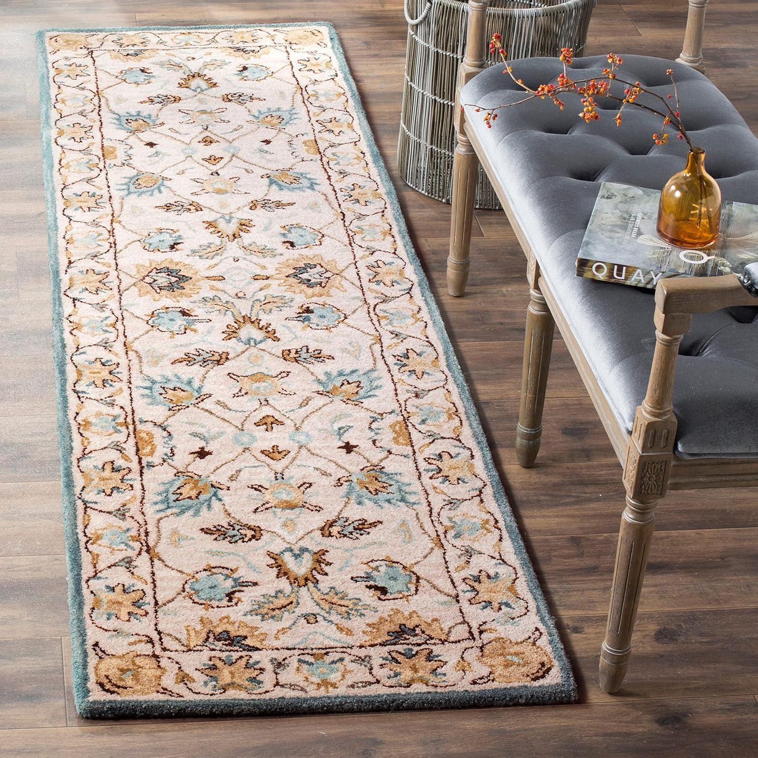 Antiquity AT812 Hand Tufted Indoor Area Rug - Beige/Beige - 6'x9' - Safavieh