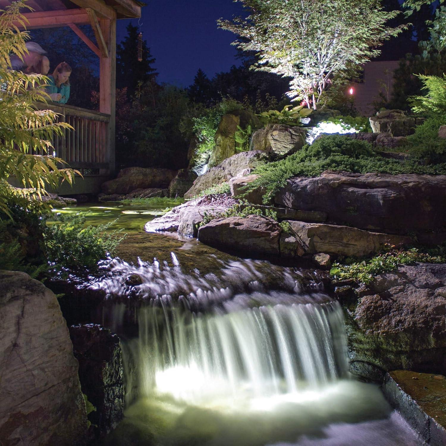 1-Watt LED Waterfall and Up Light for Pond