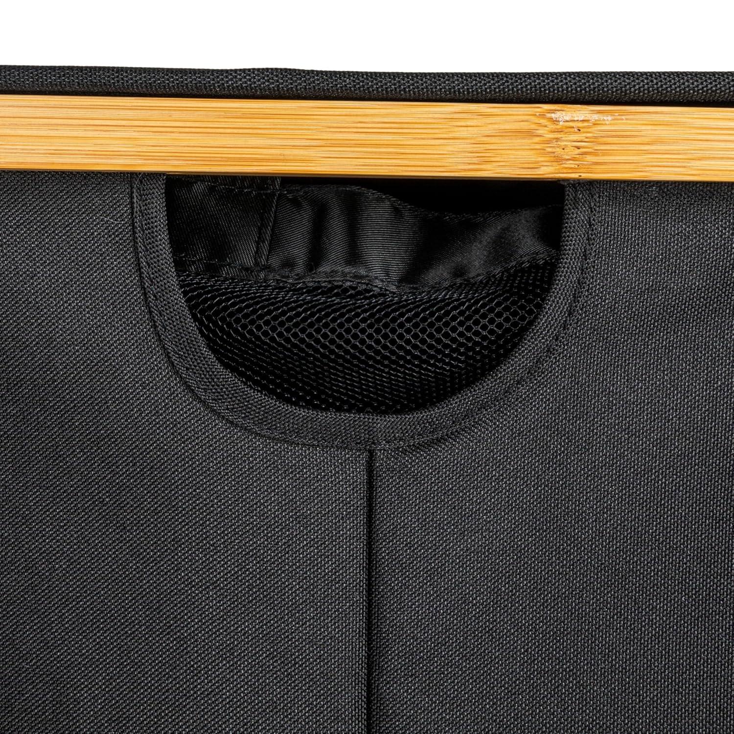 Household Essentials Sleek Laundry Hamper With Dual Mesh Liners And Lid