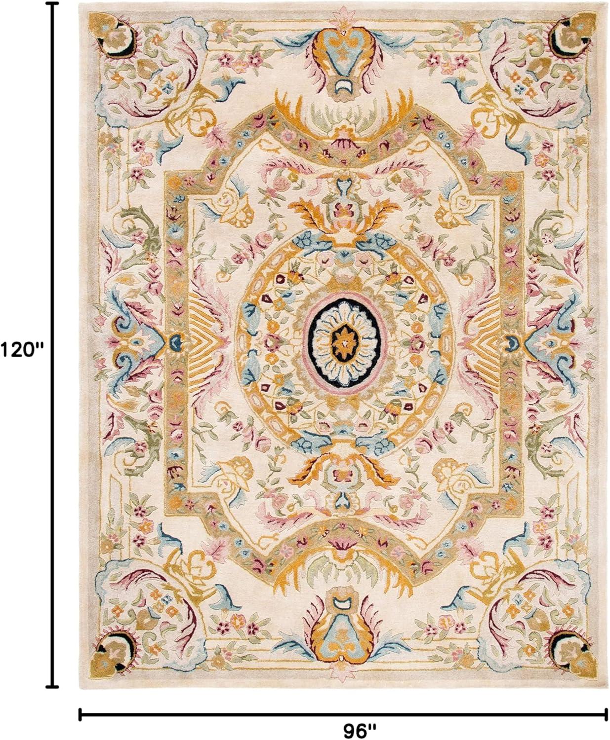 Savonnerie SAV202 Hand Tufted Area Rug - Sage/Beige - 8'x10' - Safavieh.