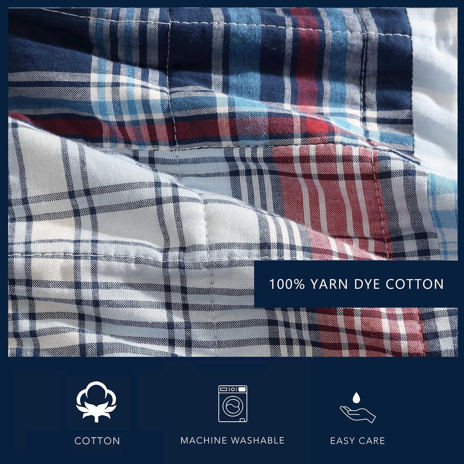 Nautica Stony Point Cotton Blue Sham Set