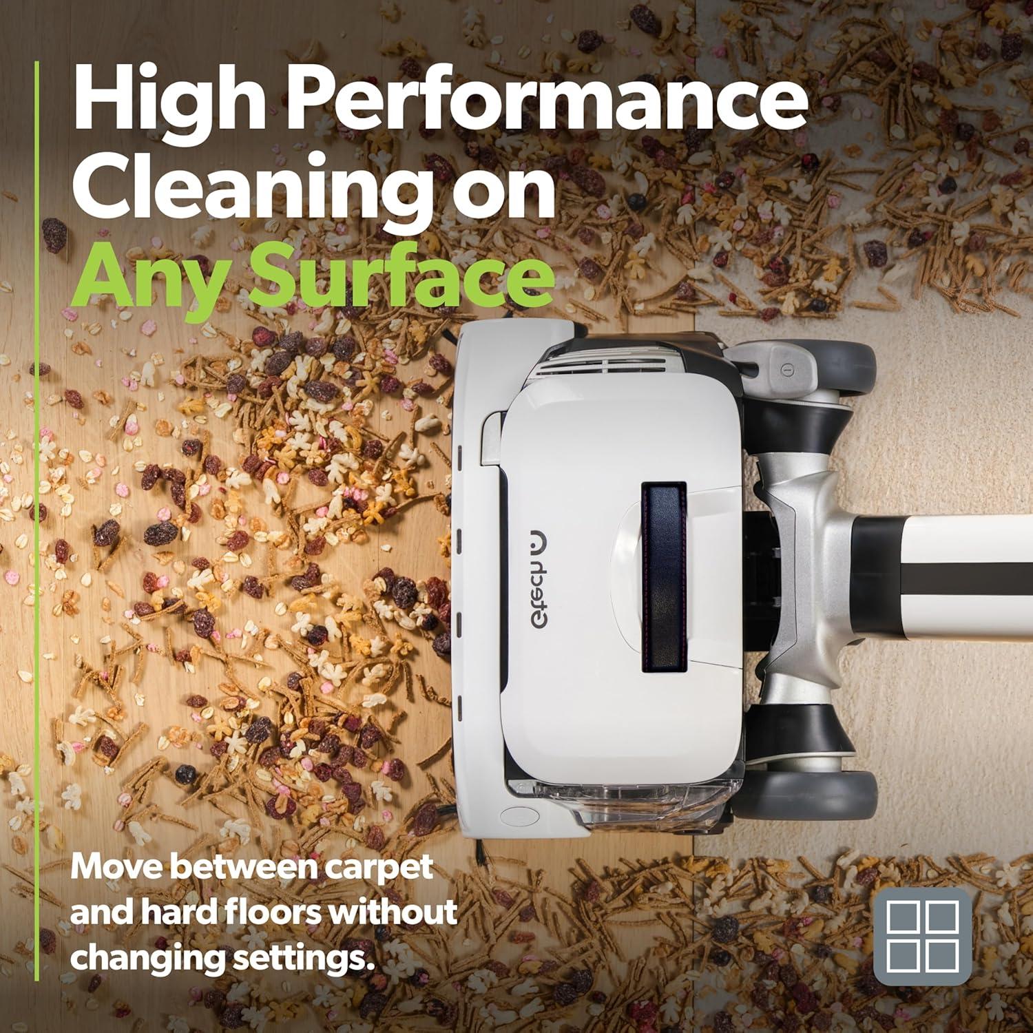 Gtech AirRAM 3 Cordless Vacuum Cleaner with Anti-Hair Wrap Bar - Dual Edge-Clean Brushes - Perfect for Carpet and Hardwood Floors - Rechargeable 22v Li-ion Battery - Lightweight - New Model