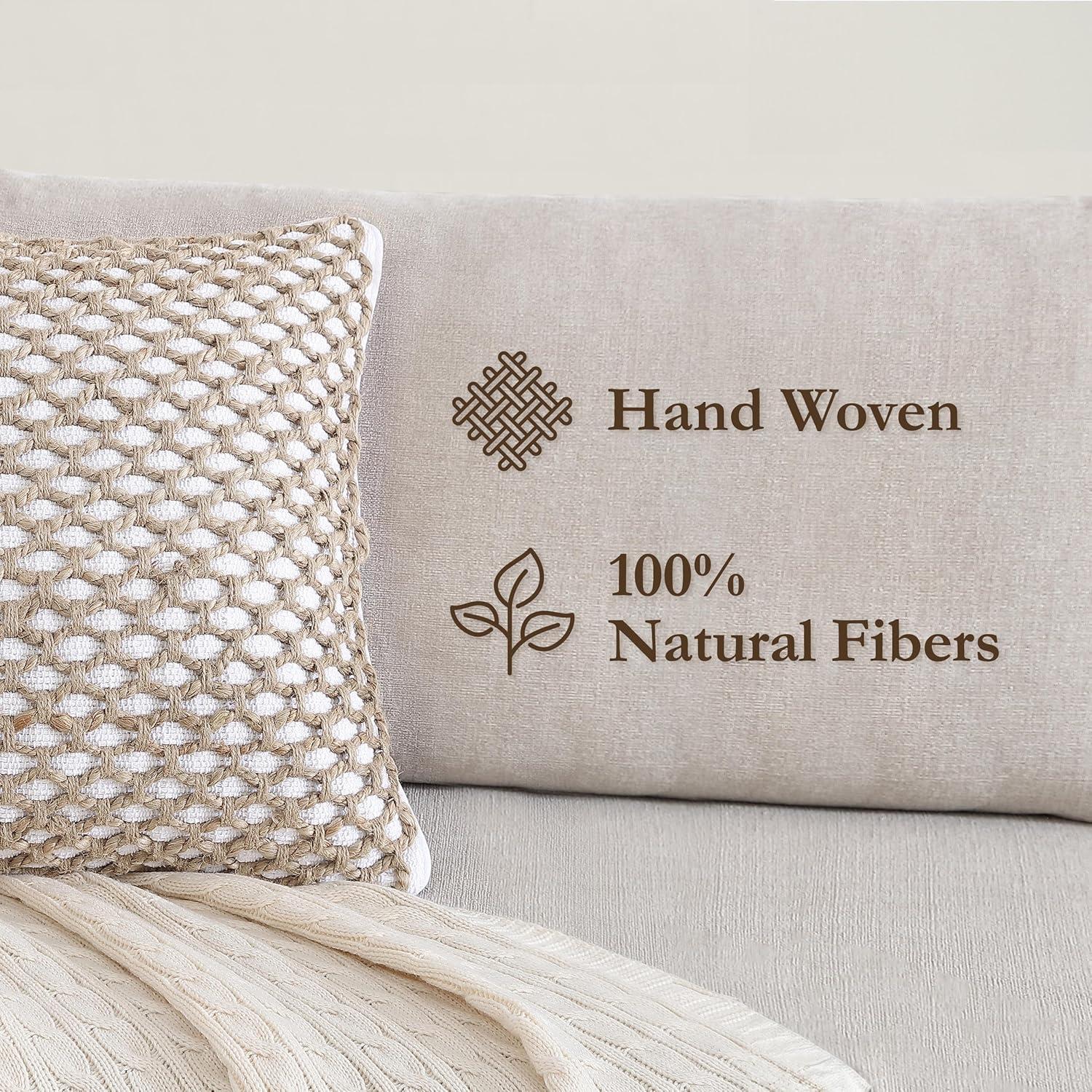 Boho Living Boho Living Jada Decorative Pillow Collection Living Cotton Blend Square Throw Pillow Cover (Set of 2)