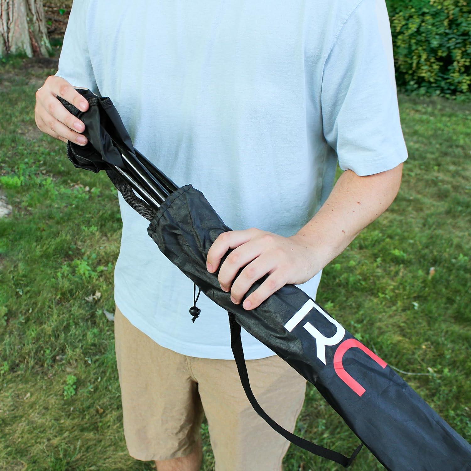 RLC Folding Camping Stool Tripod - Portable 3 Legged Ultralight Backpacking Chair