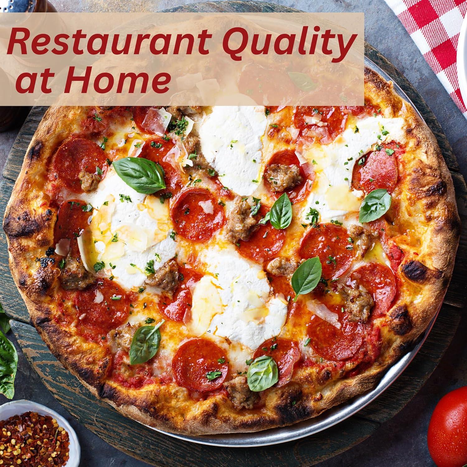 Deluxe Square Steel Pizza Plate 14" x 14"