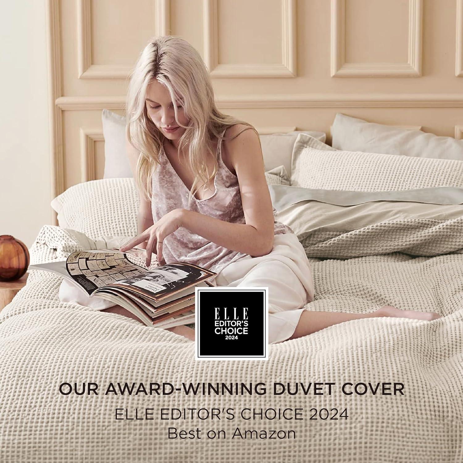 Bedsure Bedsure 100% Cotton Waffle Weave Duvet Cover