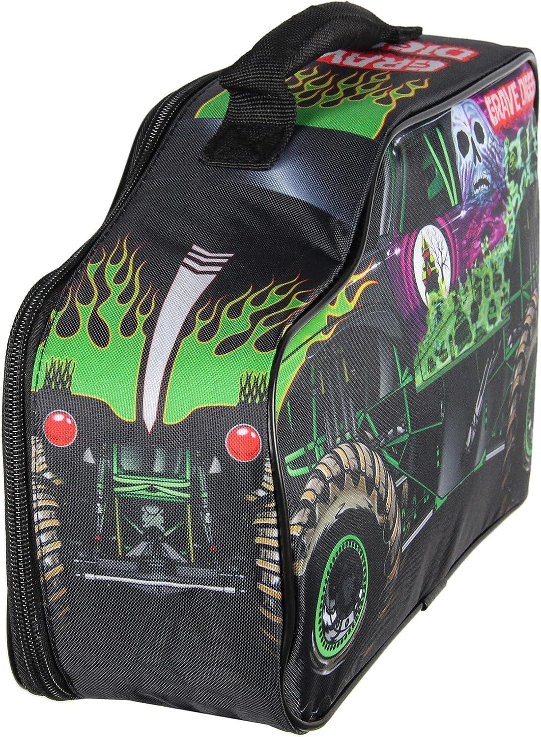 Monster Jam Lunch Box Grave Digger Truck Shaped Insulated Big Lunch Bag for Work Travel