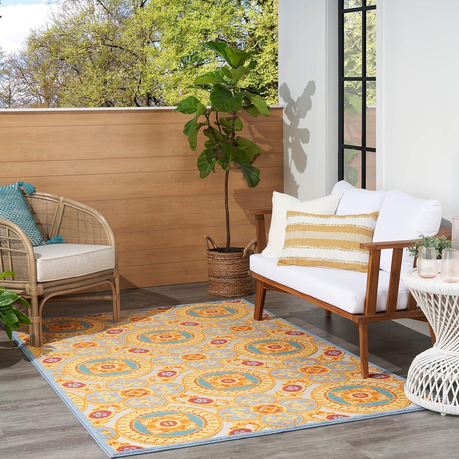 Lark Manor™ Isalia 5'3" X 7'5" Multicolor Tropical Rug