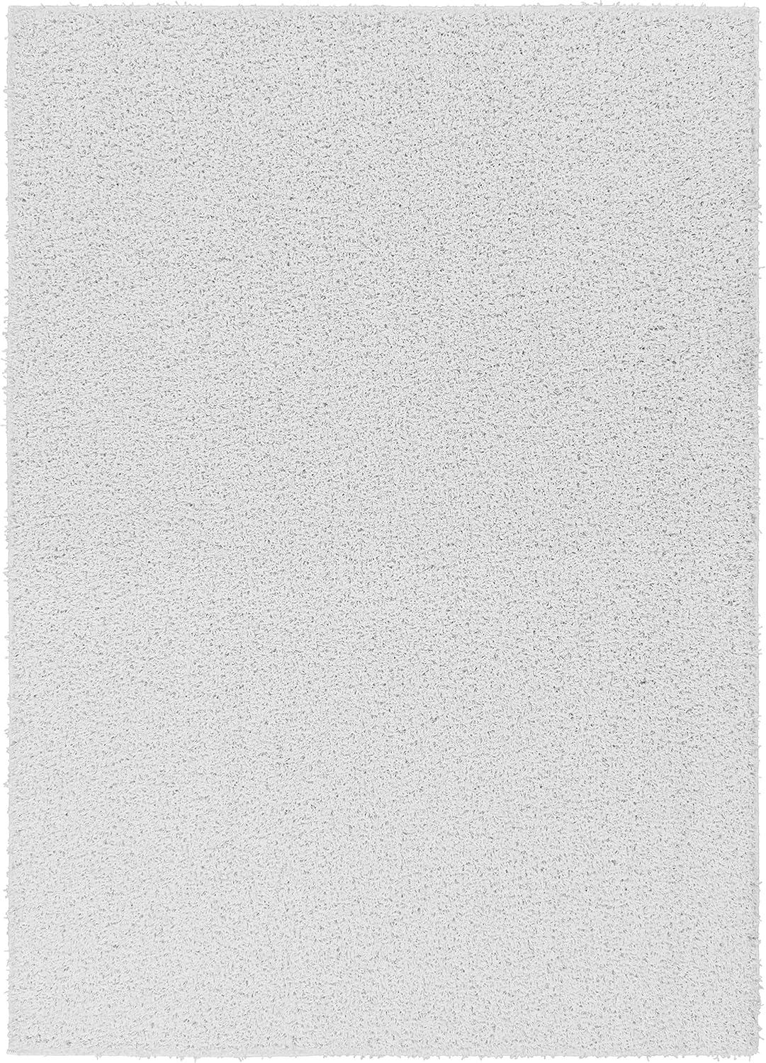 Garland Rug Southpointe Shag 5 ft. x 7 ft. Area Rug White