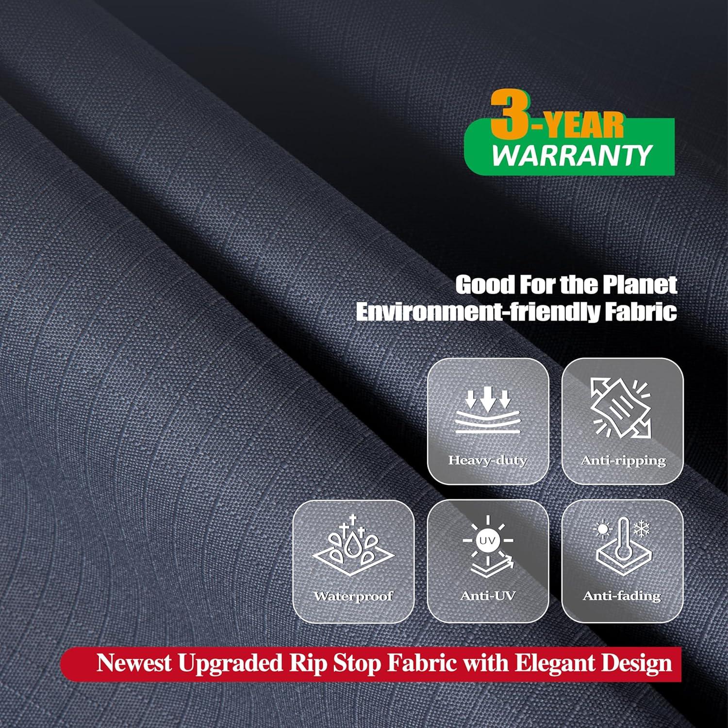 F&J Outdoors Premium Waterproof Outdoor Patio Round Table Cover: Latest Rip-Stop Fabric, 3-Year Warranty & Reviews | Wayfair