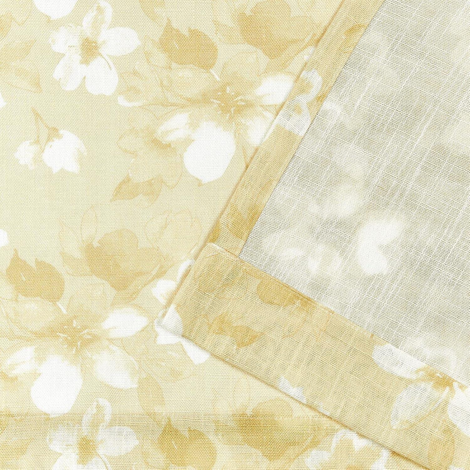Nicole Miller Nicole Miller New York Dara Light Filtering, Semi Sheer Rod Pocket Curtain Panels (Set of 2)