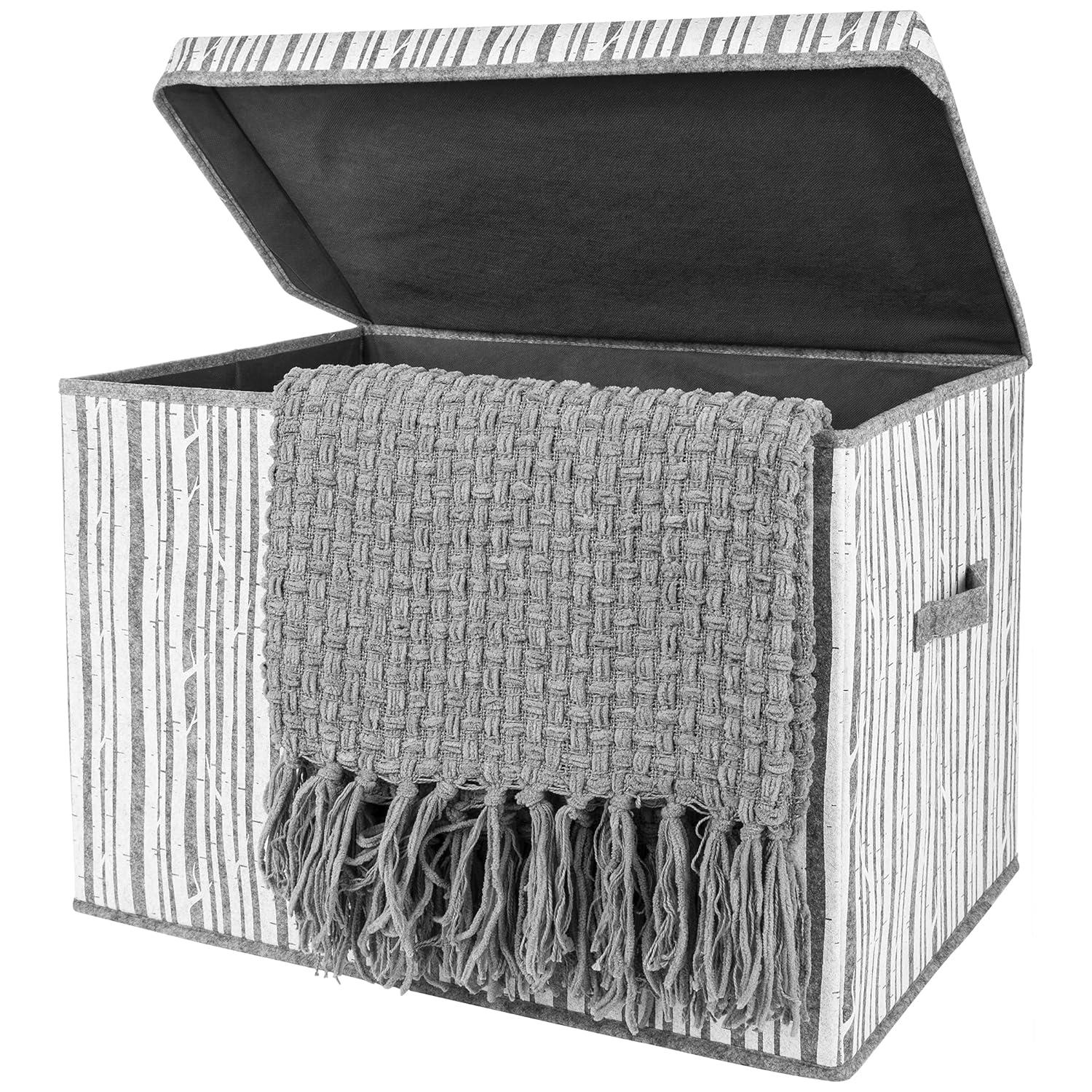 Redwood Rover Kline Birch Felt Toy Box By Redwood Rover®