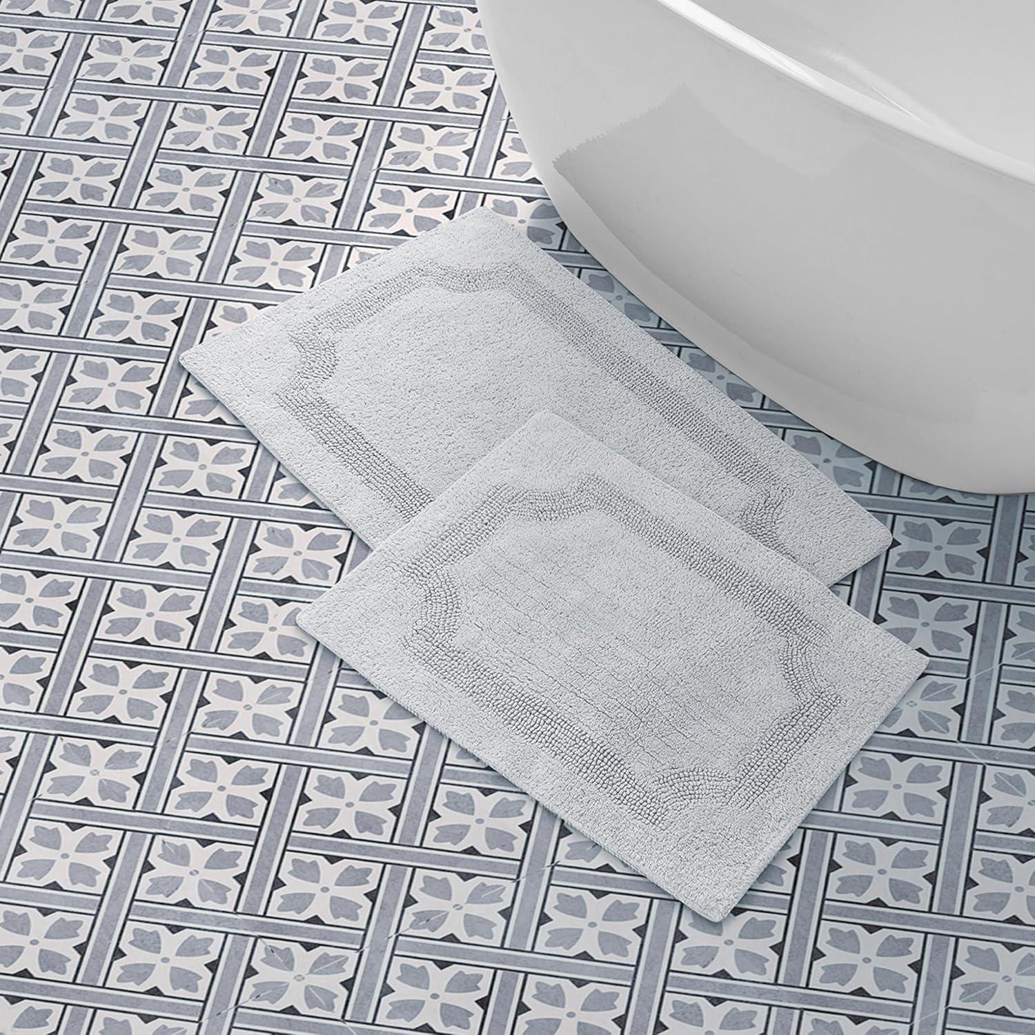 Laura Ashley Reversible Cotton Bath Rug