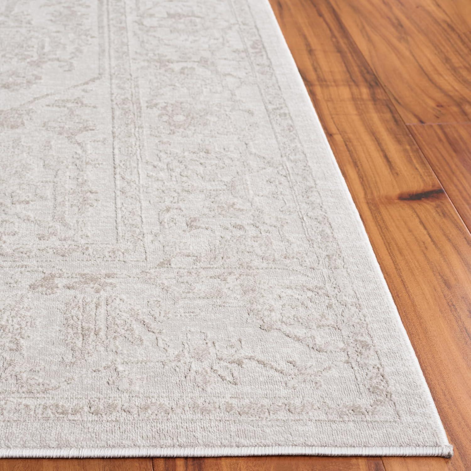 Reflection RFT665 Power Loomed Indoor Runner Rug - 2'3"x14' - Creme/Ivory - Safavieh