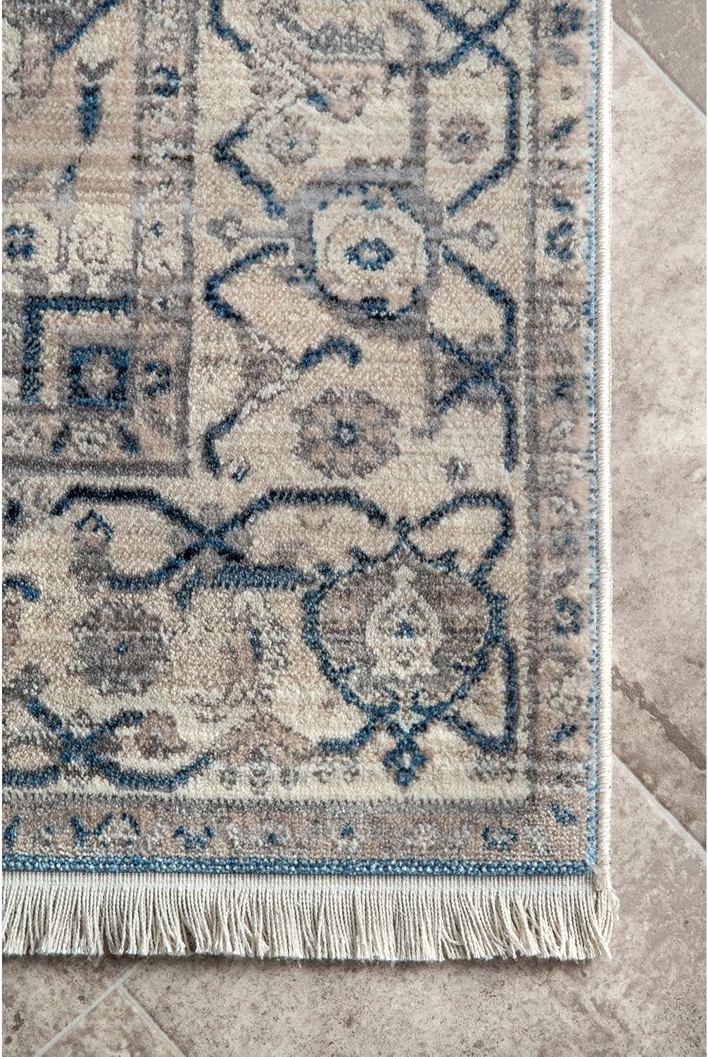 Nuloom Harriet Vintage Medallion Fringe Indoor Area Rug