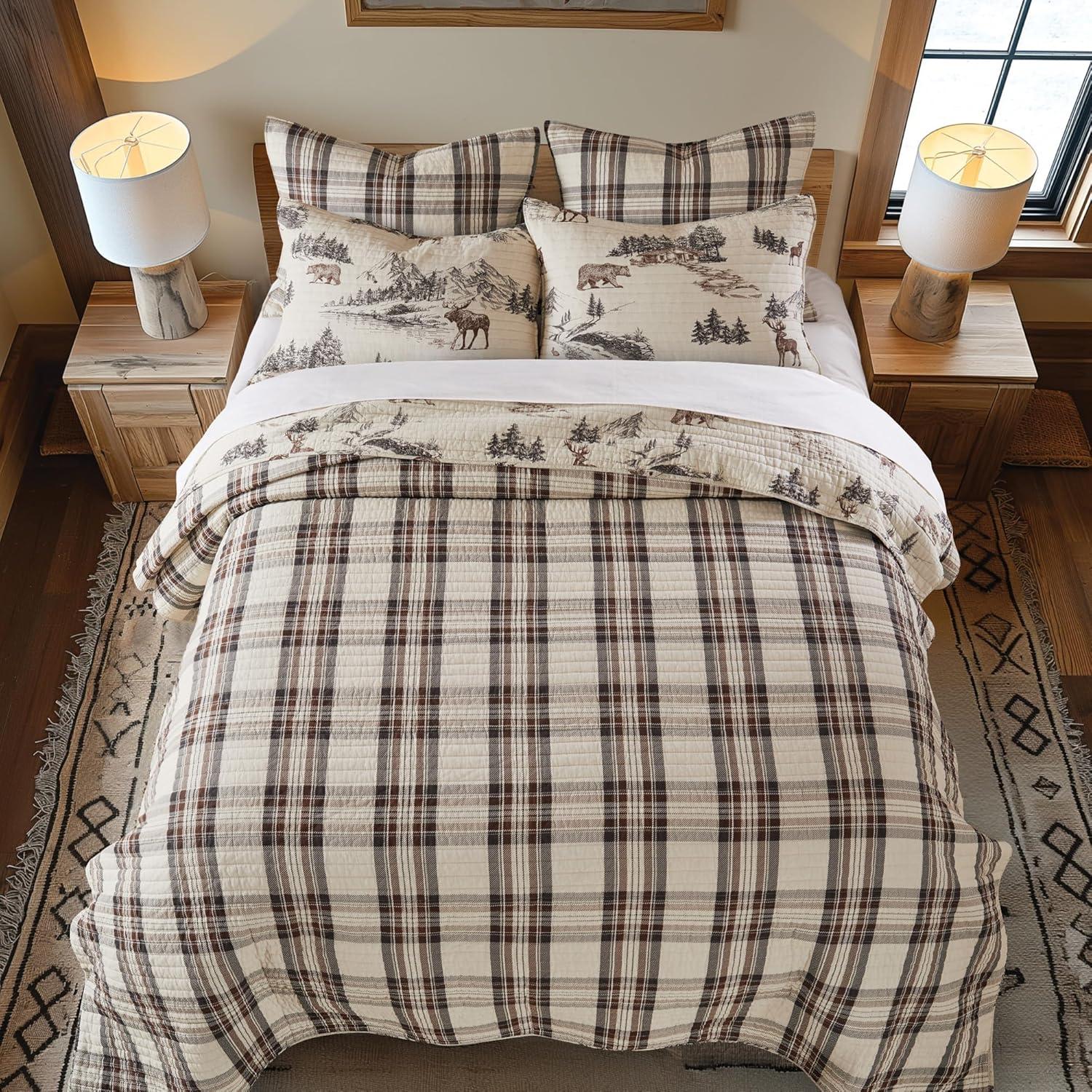 Lodge Toile Full/Queen Quilt Set - Levtex Home