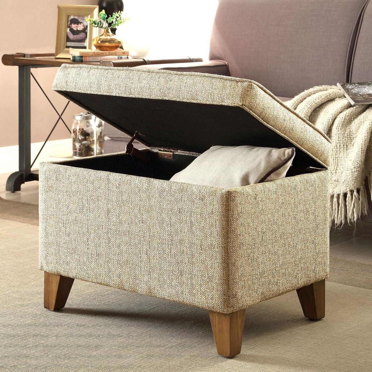 Storage Ottoman Brown - HomePop
