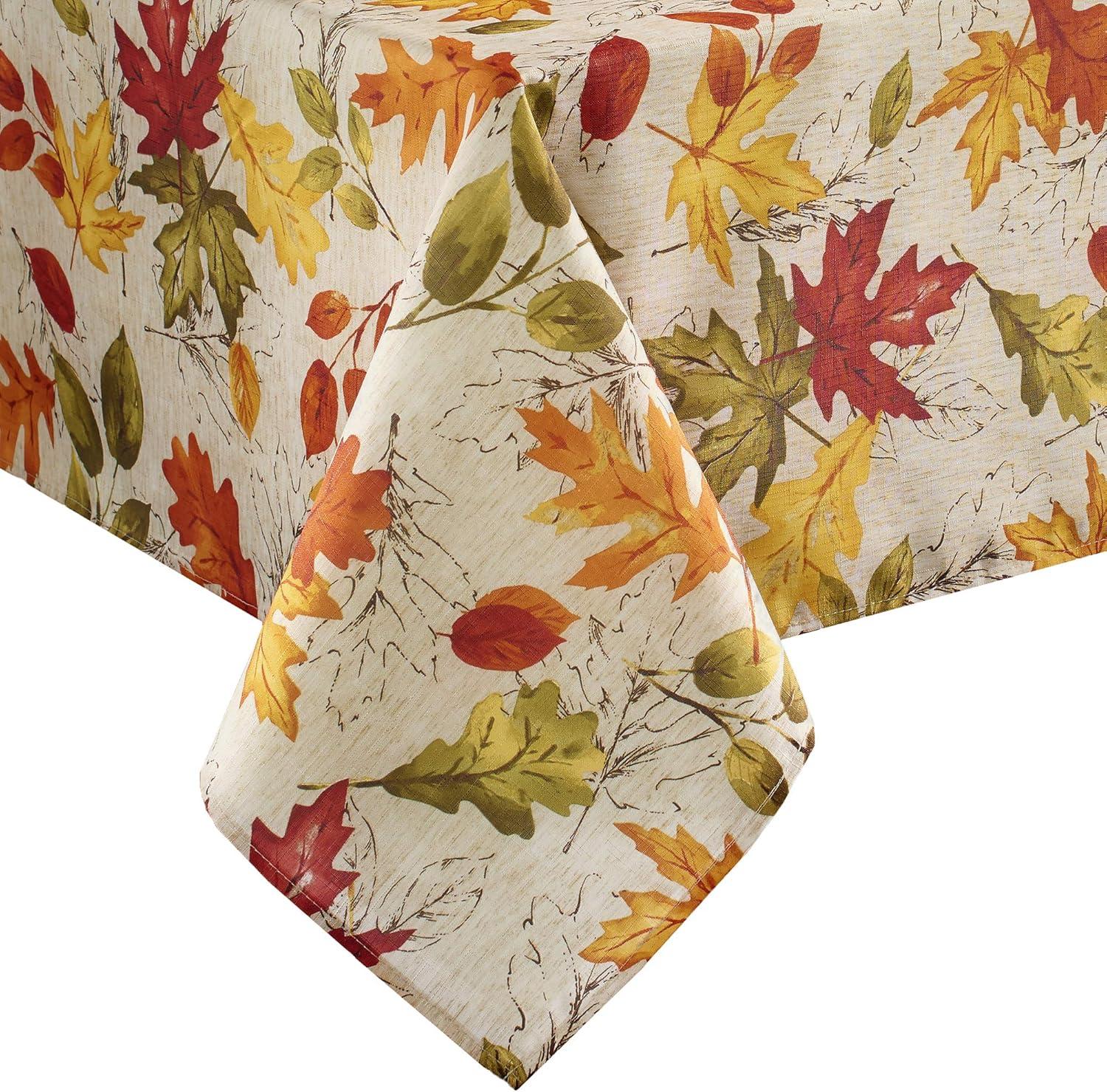 Autumn Leaves Fall/Harvest Printed Tablecloth