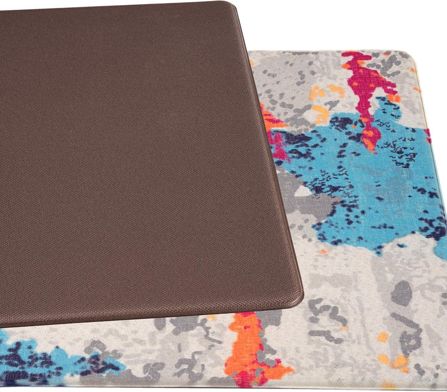 World Rug Gallery Transitional Abstract Anti Fatigue Standing Mat