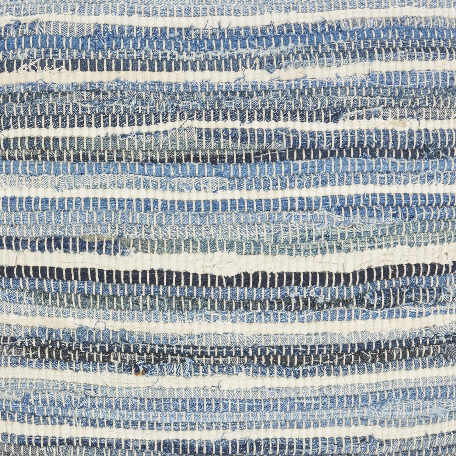 Life Styles Woven Throw Pillow Denim - Mina Victory