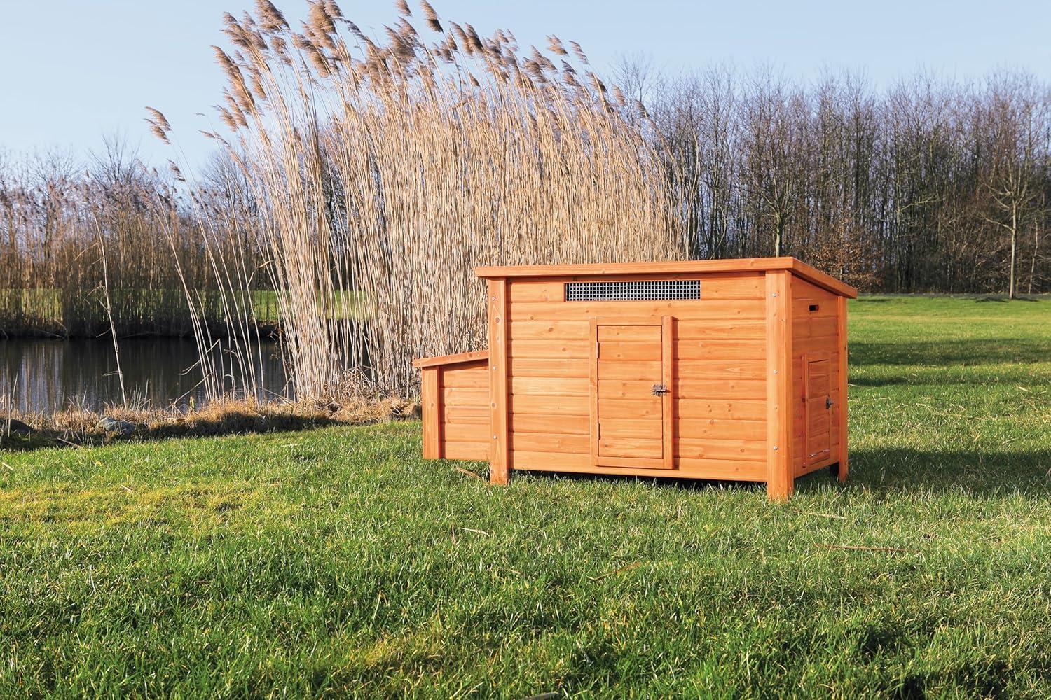 TRIXIE TRIXIE Chicken Coop with Nesting Box, up to 2 Chickens (Standard Size) or 4 Bantams