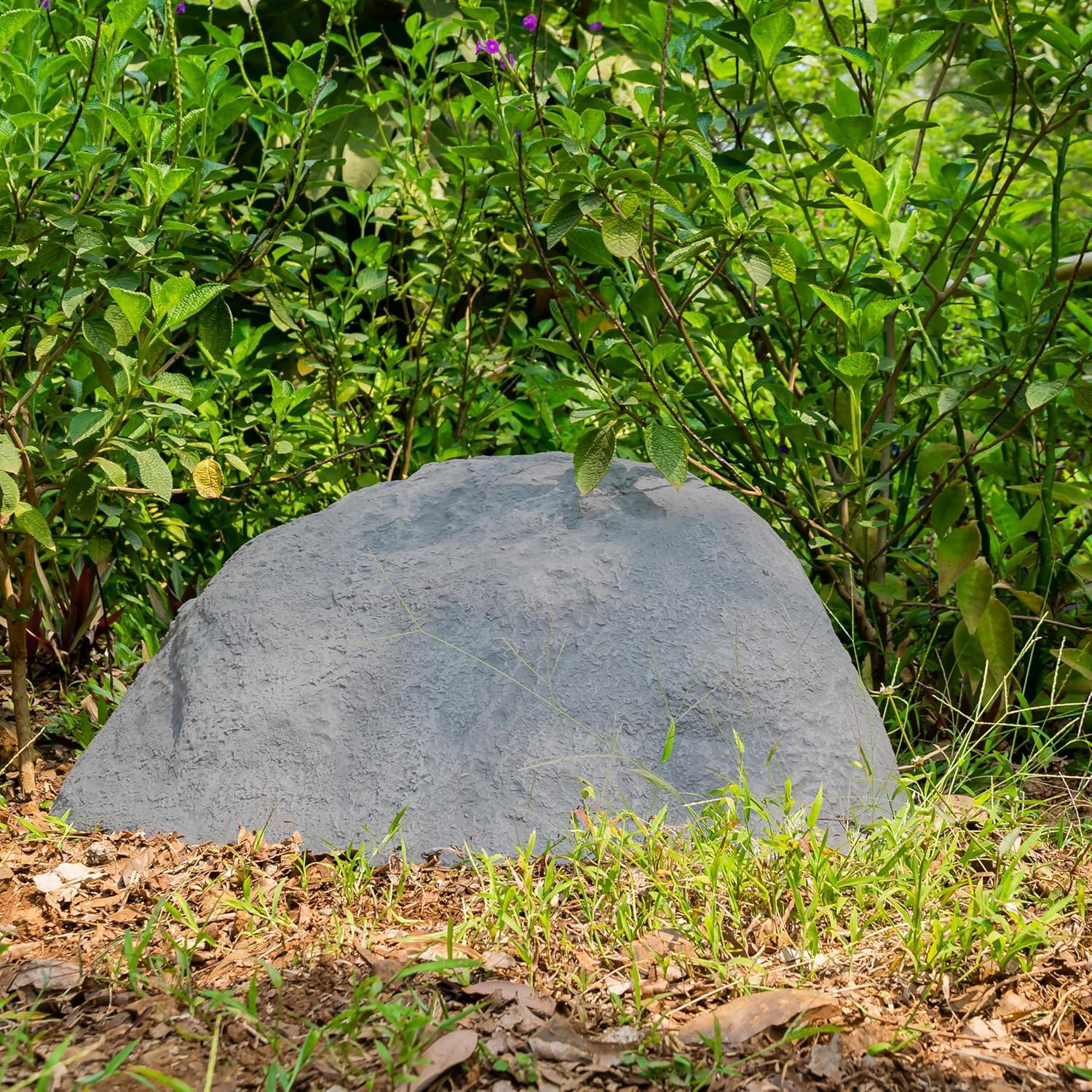 Natural Gray Fiberglass Artificial Rock Decor for Outdoors