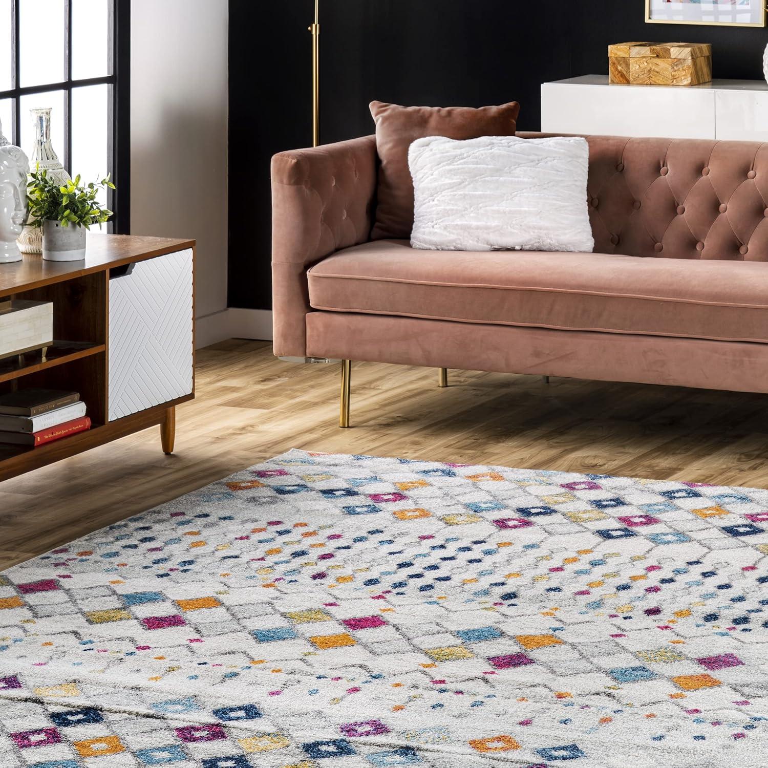 nuLOOM Moroccan Blythe Multicolor 2' x 3' Transitional Area Rug