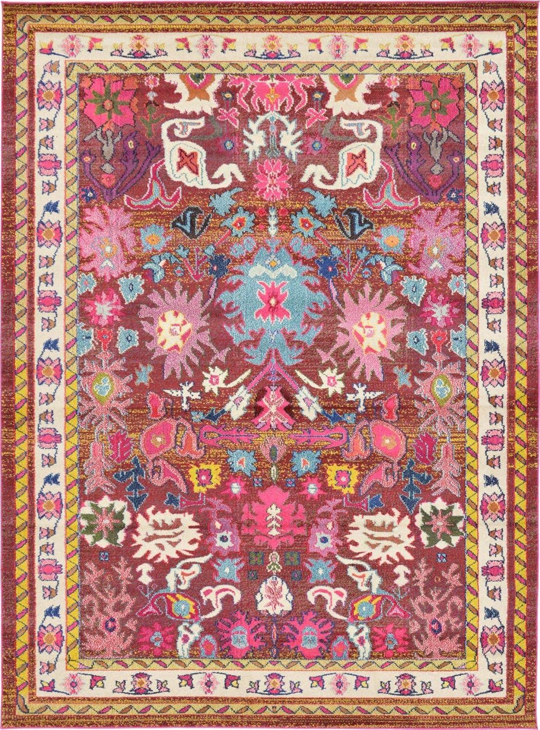 Medici Multi-Color Synthetic Bohemian Area Rug 8' x 11'