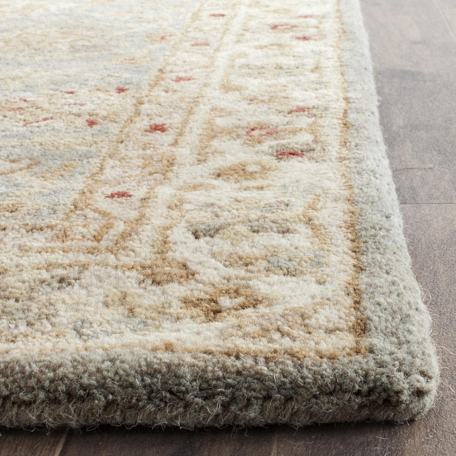 Antiquity AT822 Hand Tufted Runner Rug - Grey Blue/Beige - 2'3"x14' - Safavieh.