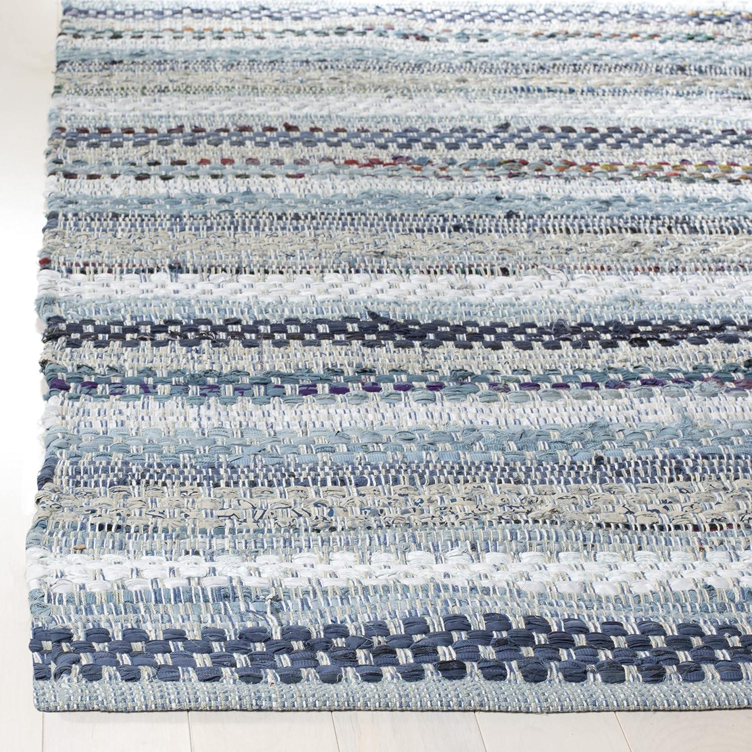 Montauk MTK975 Hand Woven Runner Rug - Aqua/Multi - 2'3"x8' - Safavieh.