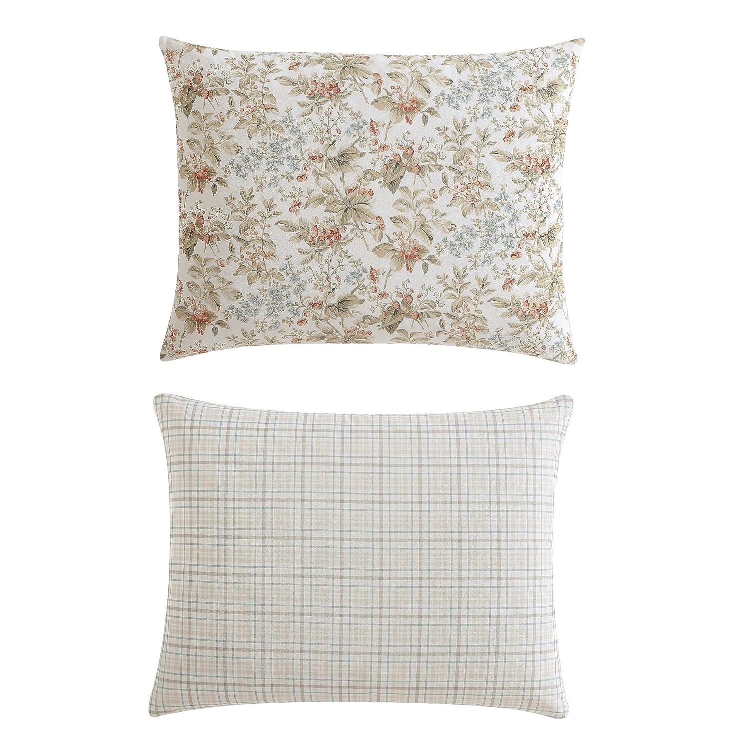 Laura Ashley Laura Ashley Bramble Floral Cotton Reversible Comforter Set
