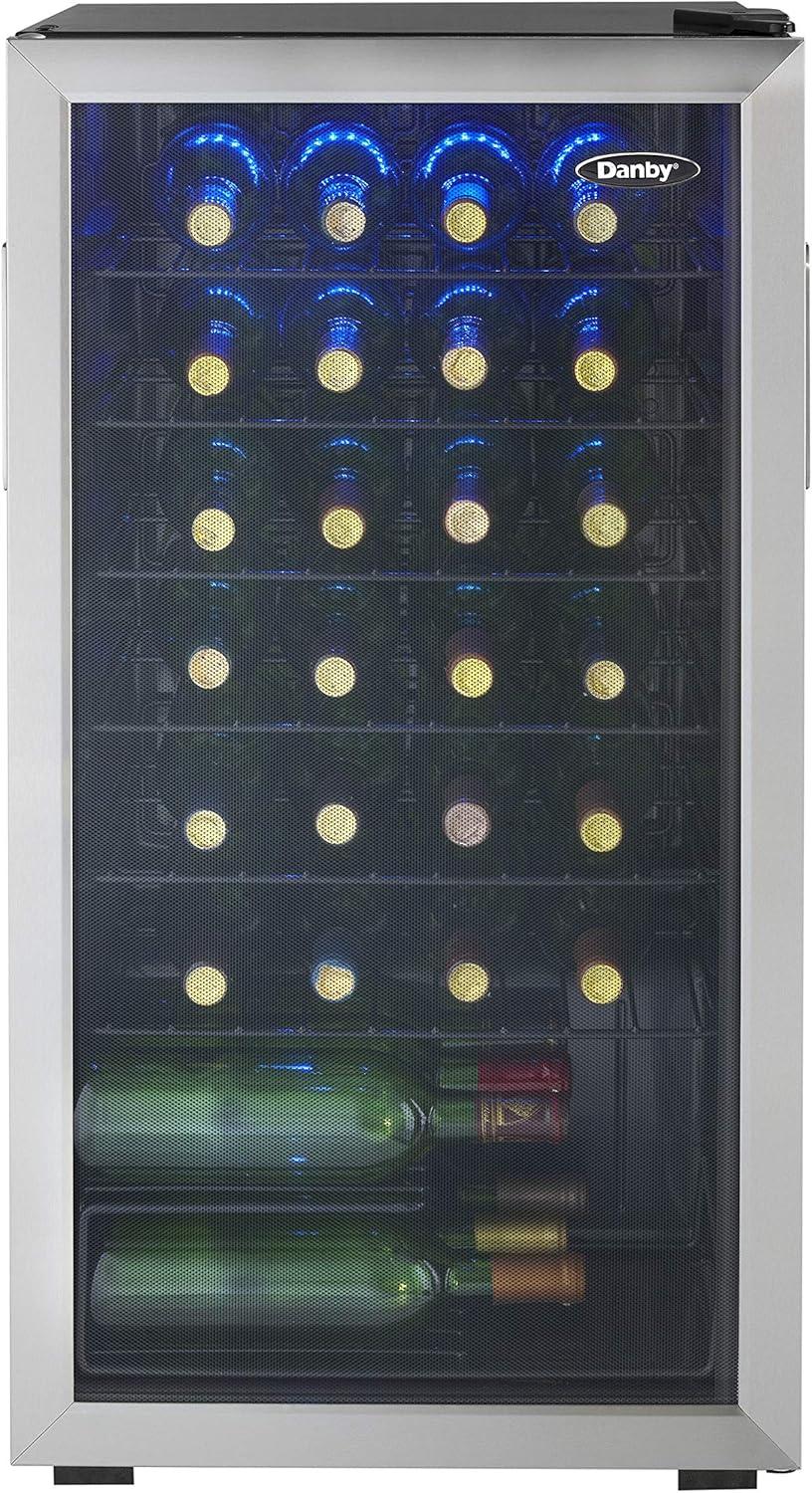 Danby Single Zone 17.5'' Freestanding 36 Bottle Wine Refrigerator with Reversible Door