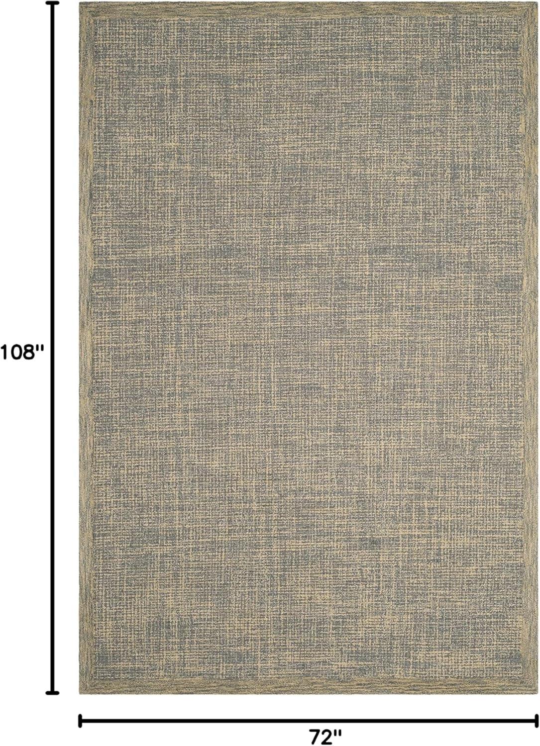 Abstract ABT220 Handmade Indoor Area Rug - Gold/Grey - 6'x9' - Safavieh