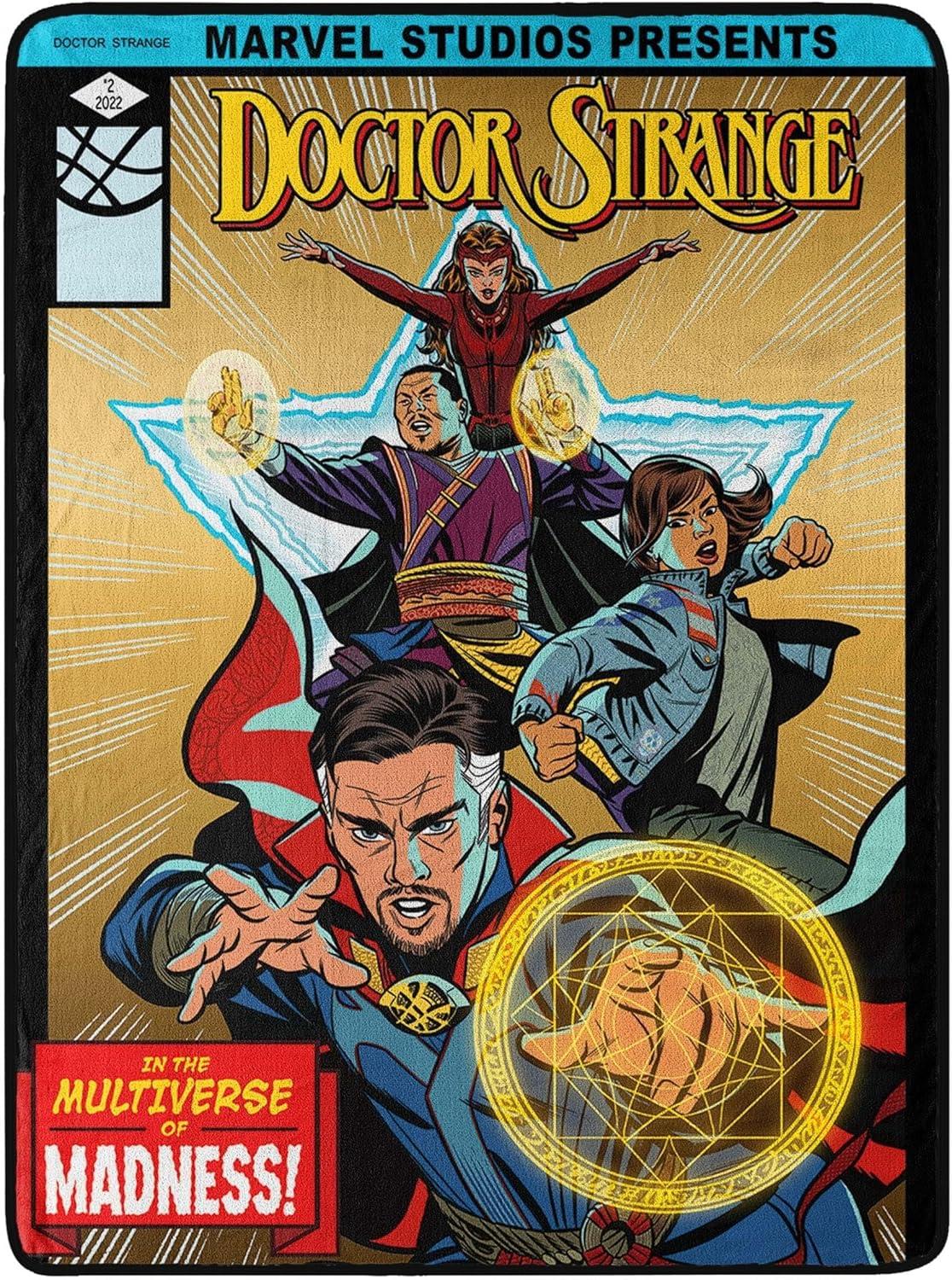 Dr. Strange Comic Madness Throw Blanket