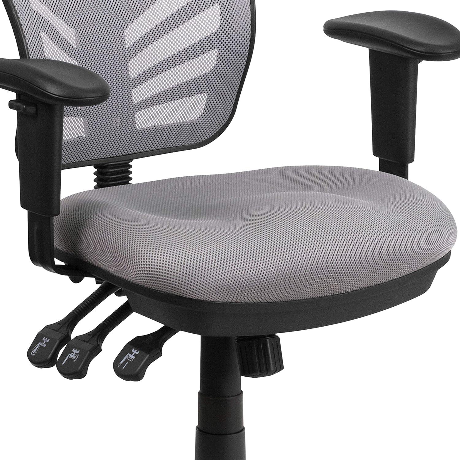 Flash Furniture Siyer Mid-Back Mesh Ergonomic Office Chair with Adjustable Arms
