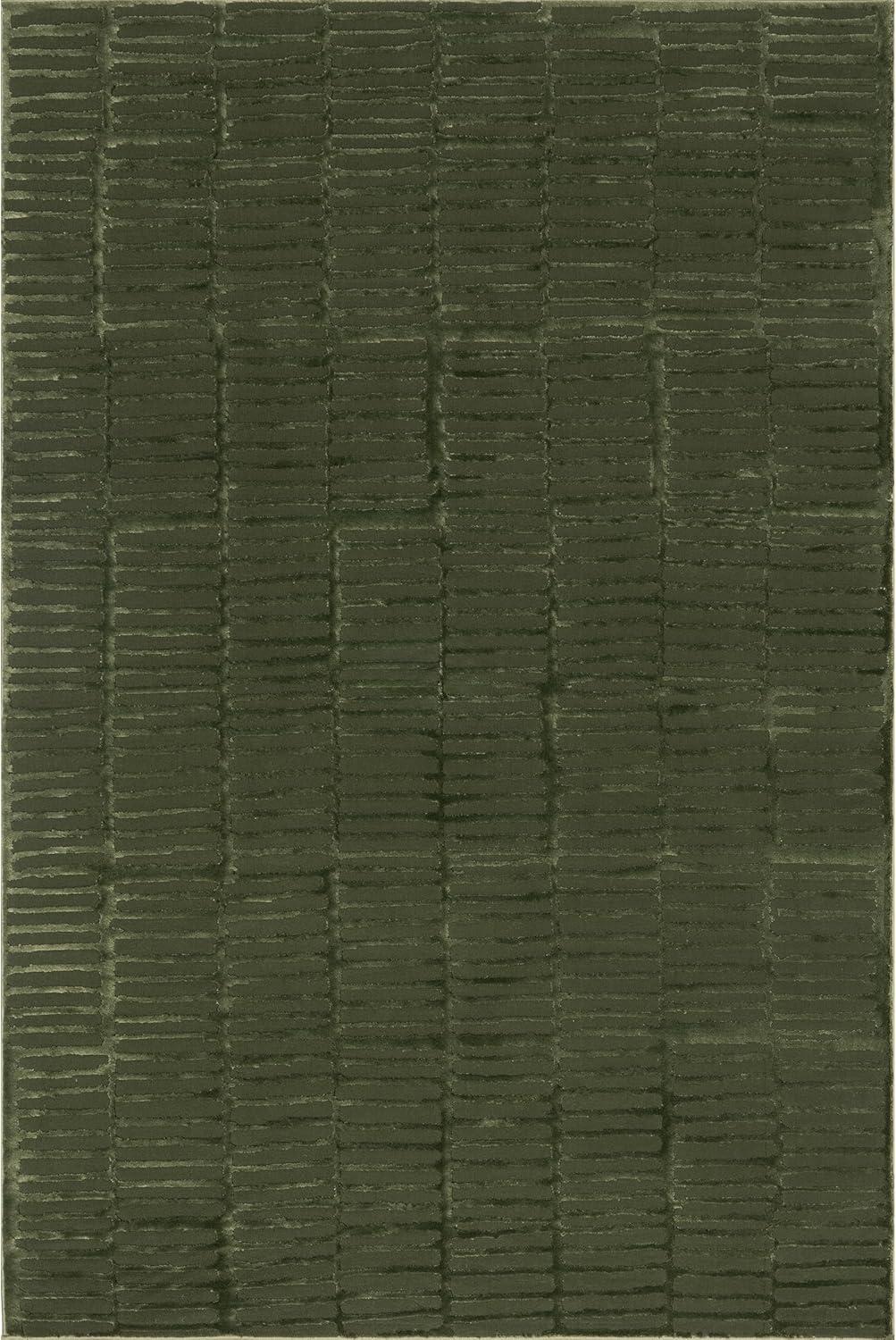 Nuloom Kailani Geometric Machine Washable Indoor Area Rug, 9' x 12', Green