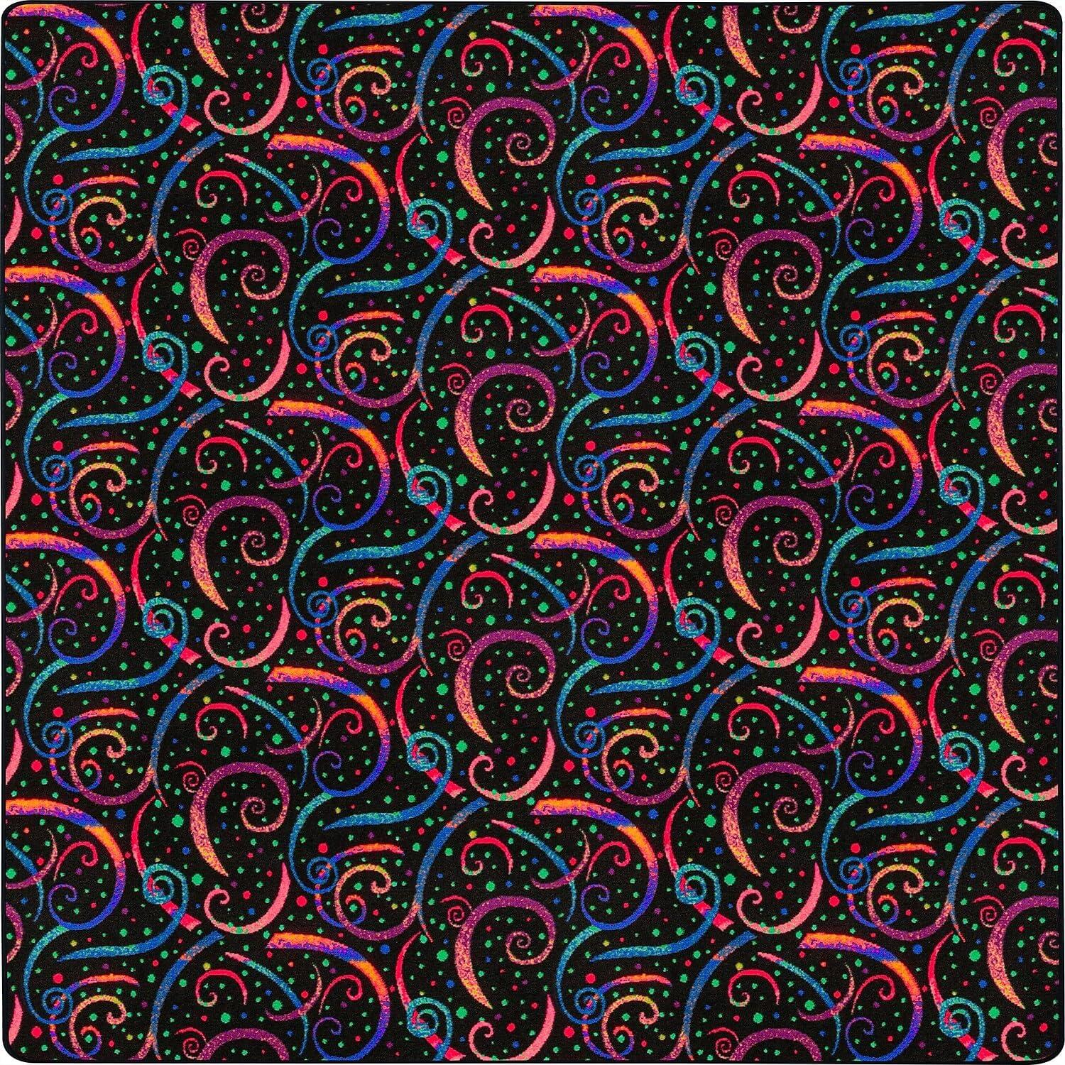 Dynamo 6' x 9' area rug in color Fluorescent